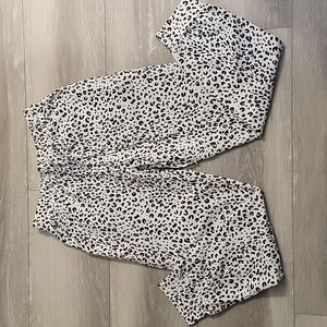 Kirunda B&W Leopard Print Joggers